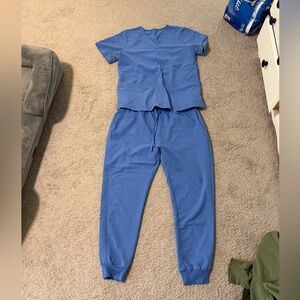 Blue Women's Scrub Set